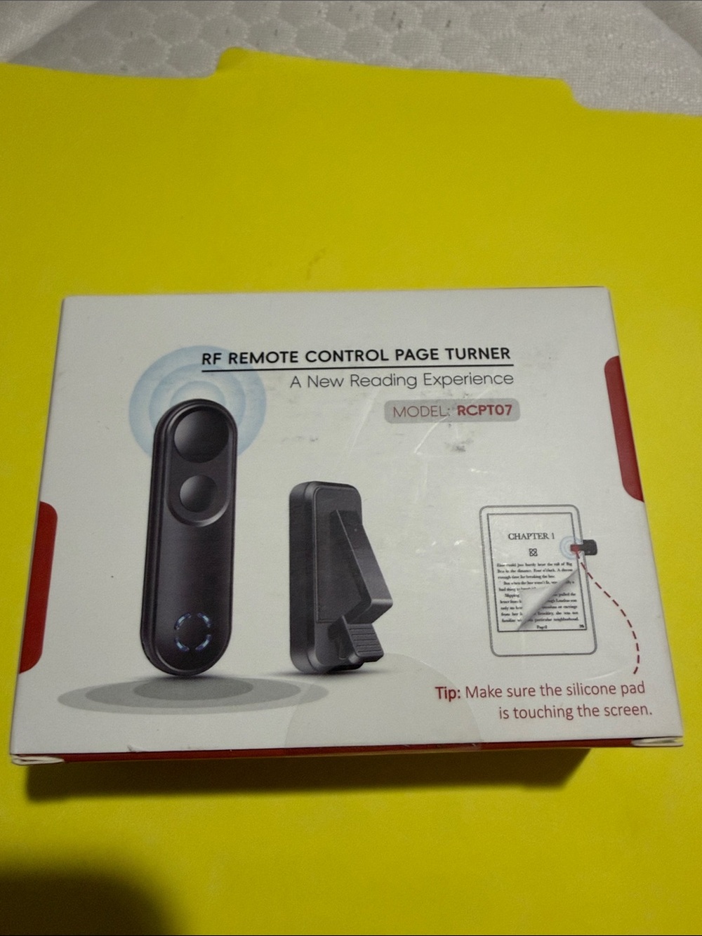 RF Remote Control Page Turner - Black New Sealed